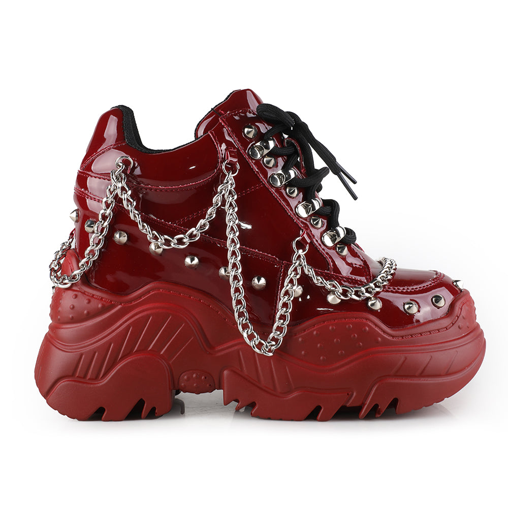 SPACE CANDY PLATFORM SNEAKERS WITH STUDS SPACE CANDY-WHTPT