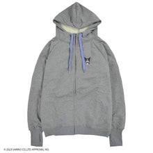 Cargar imagen en el visor de la galería, Jacket- Kuromi Embroidery Winter Hoodie Grey
