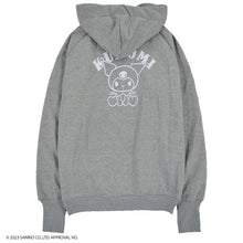 Cargar imagen en el visor de la galería, Jacket- Kuromi Embroidery Winter Hoodie Grey
