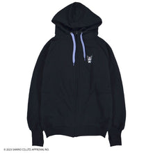 Load image into Gallery viewer, Jacket- Kuromi Embroidery Winter Hoodie Black
