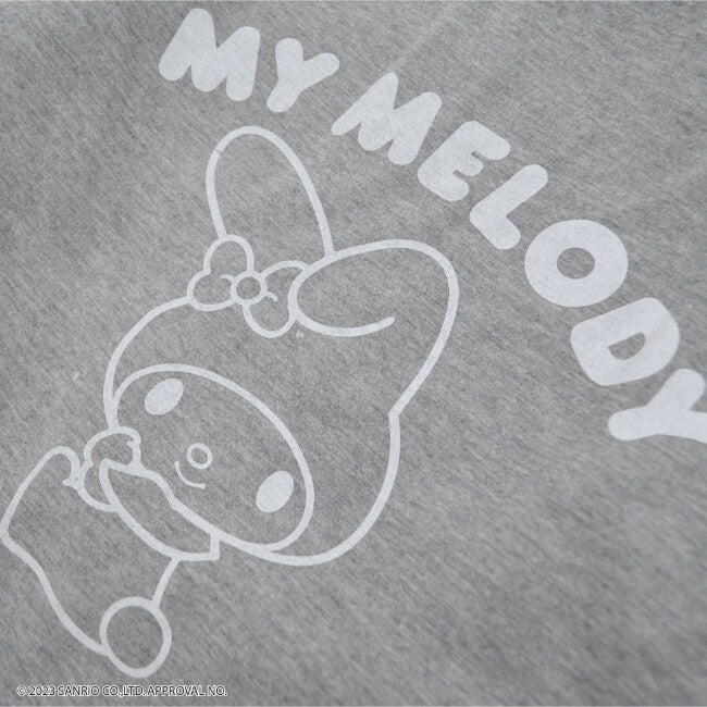 Jacket- My Melody Embroidery Winter Hoodie Grey