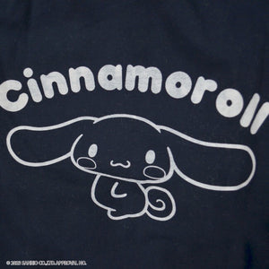 Jacket- Cinnamoroll Embroidery Winter Hoodie Navy