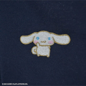 Jacket- Cinnamoroll Embroidery Winter Hoodie Navy