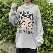 Load image into Gallery viewer, Sweater- Betty Boop Knitwear Grey
