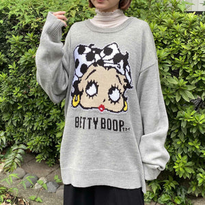 Sweater- Betty Boop Knitwear Grey