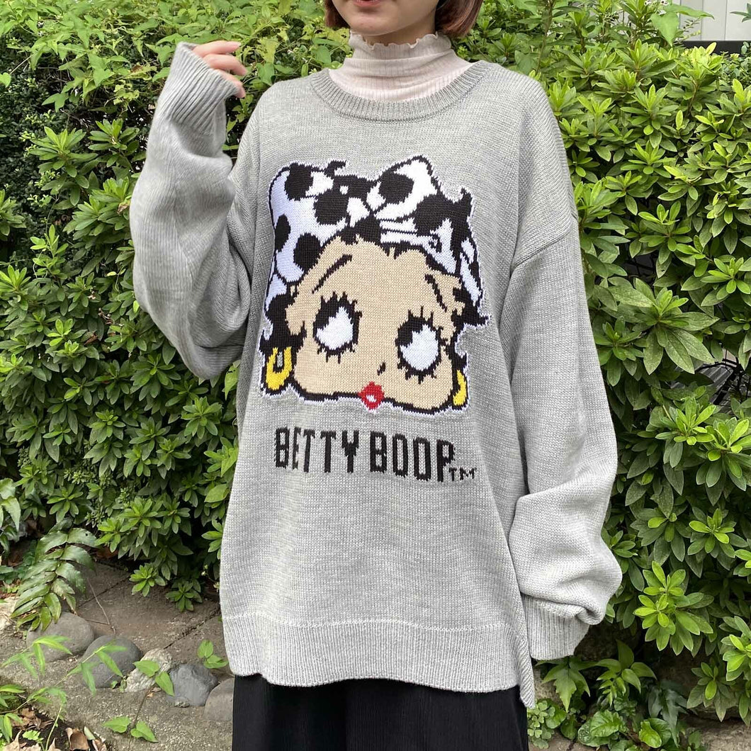 Sweater- Betty Boop Knitwear Grey