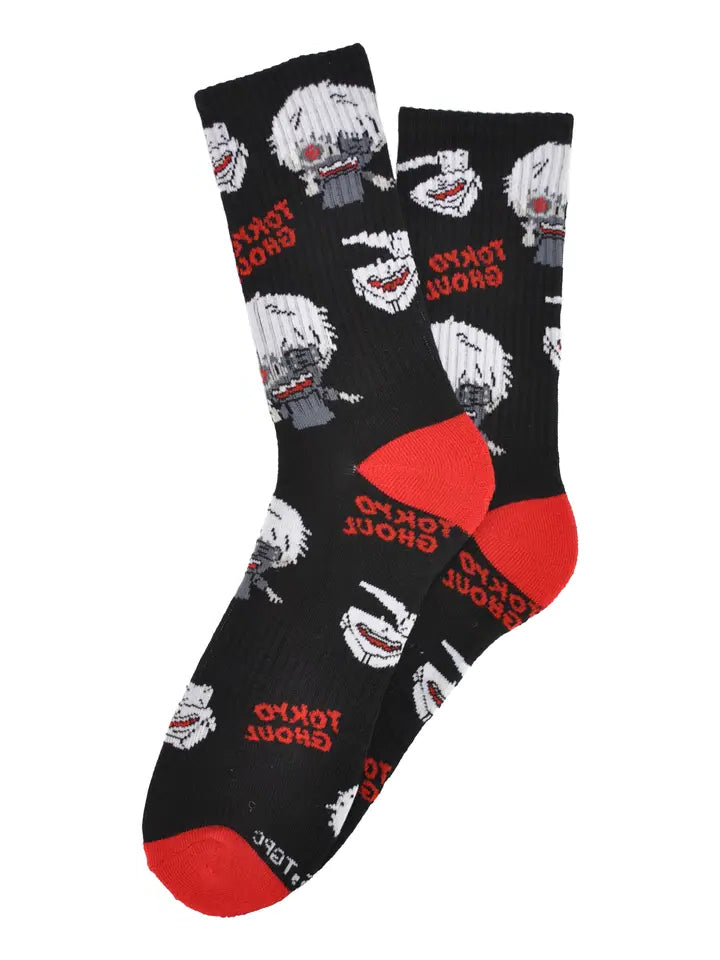 Sock- Tokyo Ghoul Kaneki Athletic Crew Sock