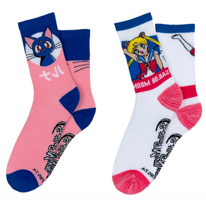 Sock- Sailor Moon Luna 2 Pair Crew Socks