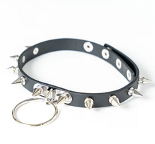 Load image into Gallery viewer, Choker- Unisex Ring Studded Choker
