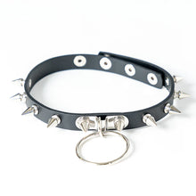 Load image into Gallery viewer, Choker- Unisex Ring Studded Choker
