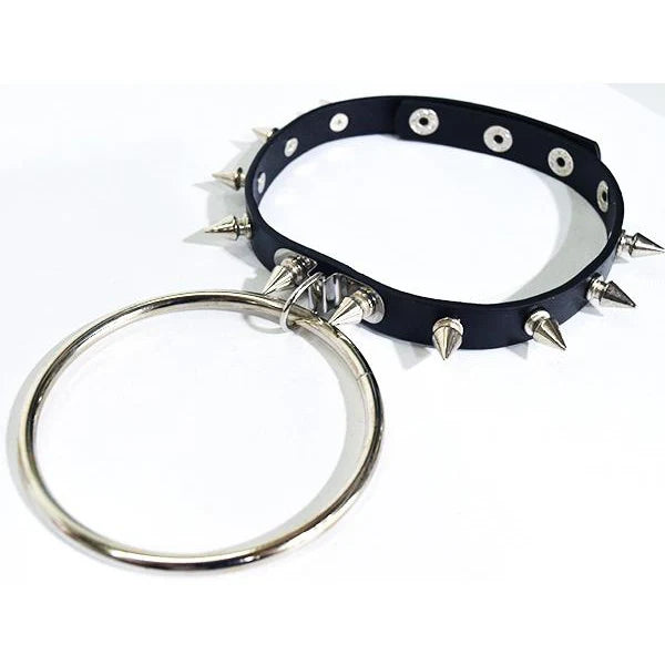 Choker- Unisex Big Ring Studded Choker