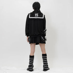 Jacket- Unisex Brain Girl Sailor Jacket