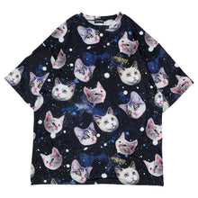 Load image into Gallery viewer, Tees- Oversized Cats Tees
