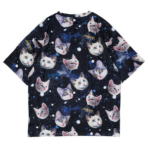 Tees- Oversized Cats Tees