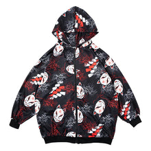 Cargar imagen en el visor de la galería, Hoodie- Oversized Higanbana with Fox Mask Jacket
