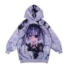 Load image into Gallery viewer, Hoodie- Oversized LovePunk Hoodie Purple
