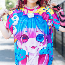 Load image into Gallery viewer, Tees- Unisex Harajuku Style Rainbow Tees
