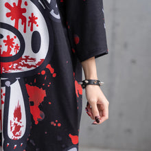 Load image into Gallery viewer, Tees- Oversized Gurokawa Bear Blood Splatter Tees
