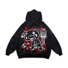 Load image into Gallery viewer, Hoodie- Oversized Gurokawa Bear Mesh Jacket
