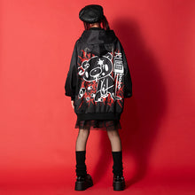 Load image into Gallery viewer, Hoodie- Oversized Gurokawa Bear Mesh Jacket
