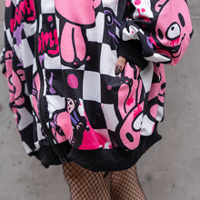 Load image into Gallery viewer, Hoodie- Oversized Gurokawa Bear Checker Jacket
