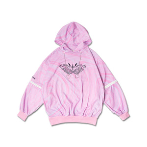 Hoodie- Oversized Hell Hoodie Pink