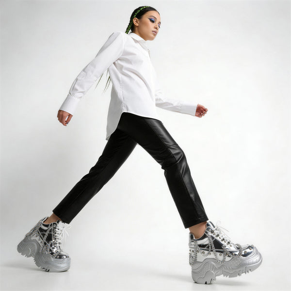 スーパージュニア SUPER SHOW8 韓国 ウニョクデザイン花靴ネックレス Space Candy - Silver - Anthony Wang