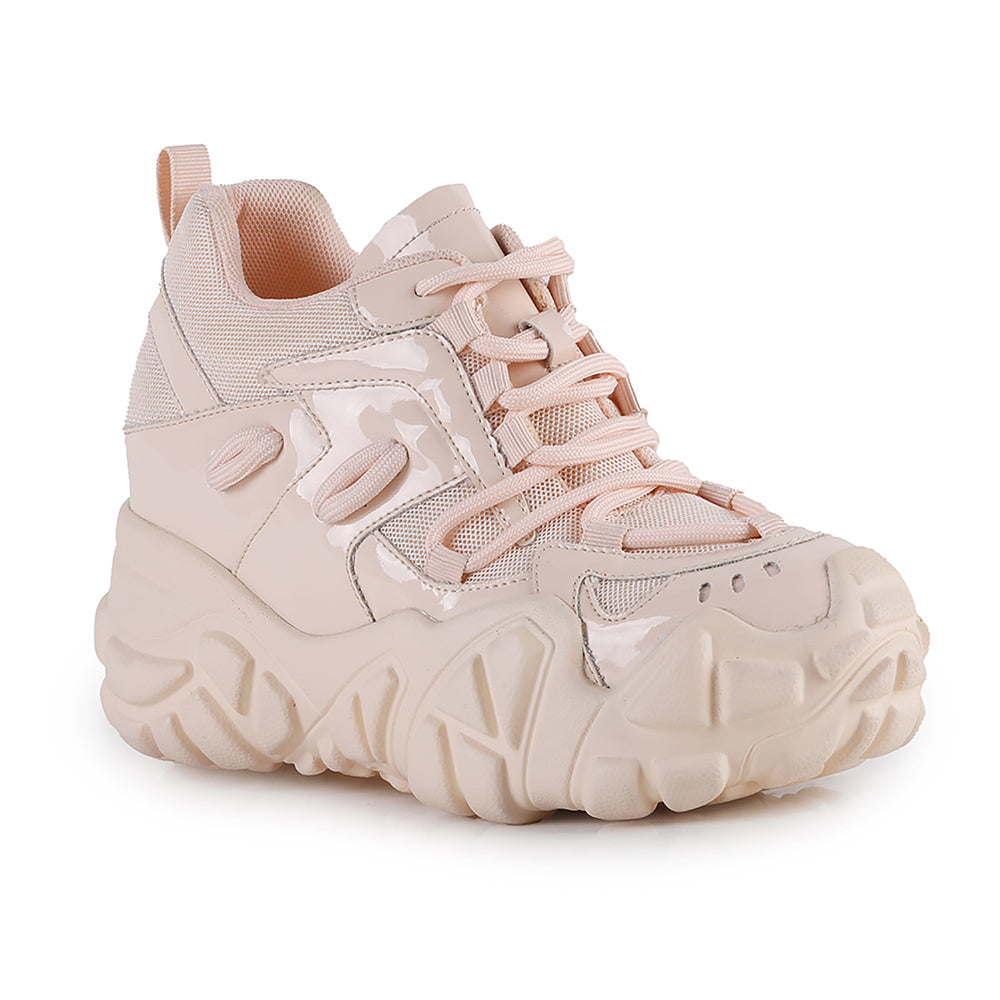 Nude wedge sneakers hotsell